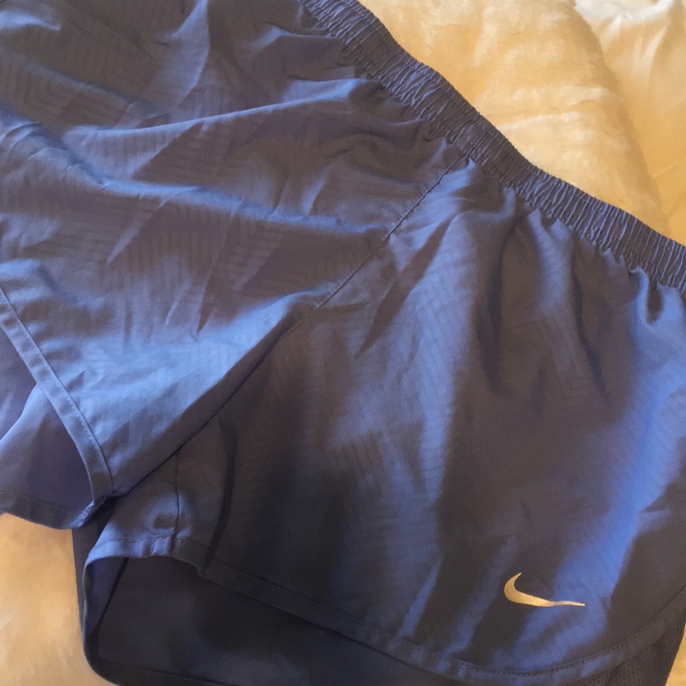 Nike periwinkle running shorts